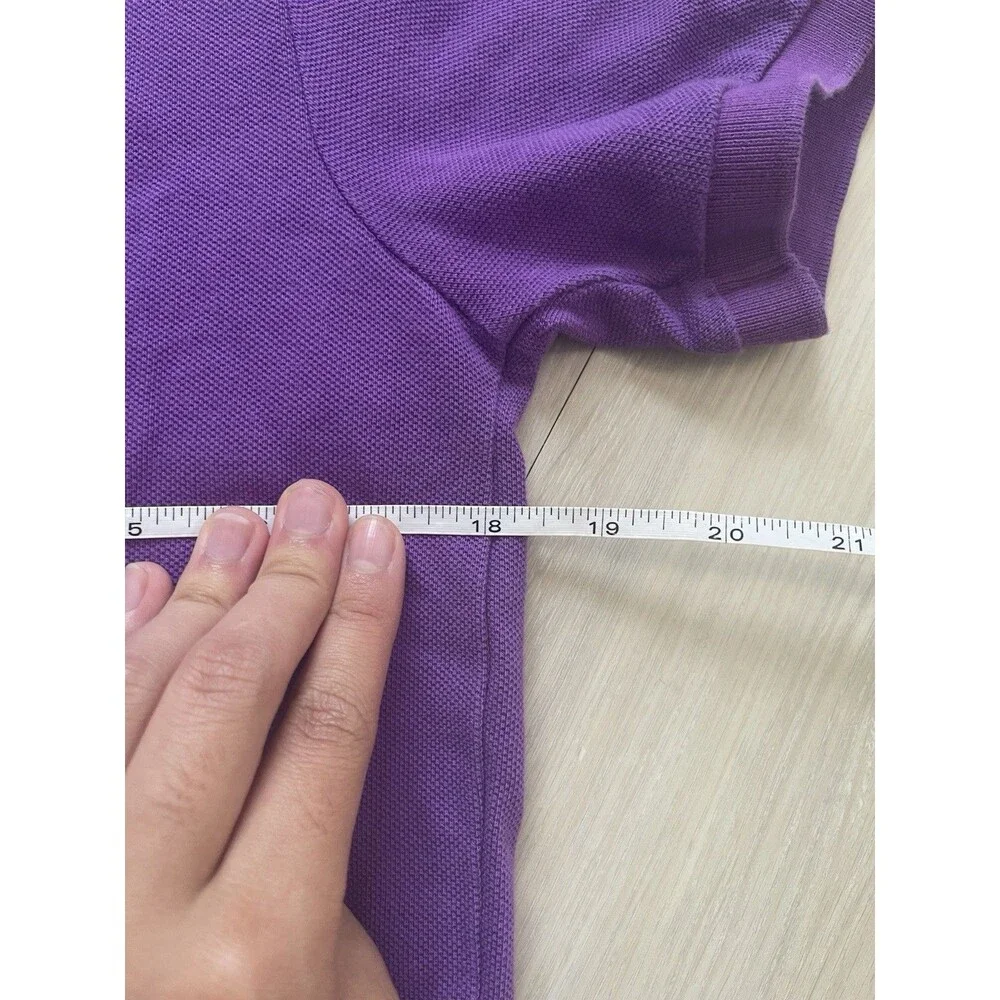 Polo Ralph Lauren Slim Fit Short Sleeve Purple Men S Cotton Piqué Logo Golf